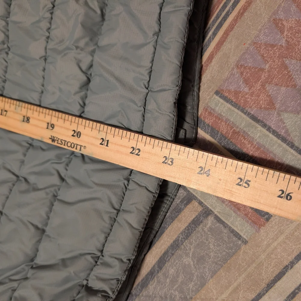 ORORO Men’s Heated Puffer Vest Medium Gray Full Zip Insulated NO Battery - Picture 5 of 8